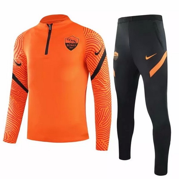 Chandal AS Roma 2020-2021 Naranja Negro